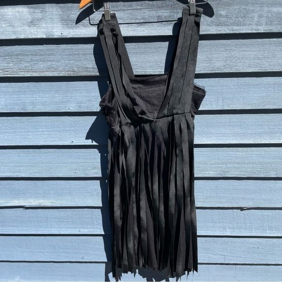 Stella McCartney black fringe dress size 42 6 - Picture 10 of 16